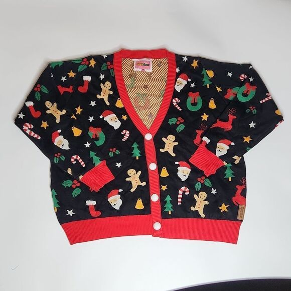 Tipsy Elves Sweaters - Tipsy Elves Women's Cookie Cutter Ugly Christmas sweater Cardigan